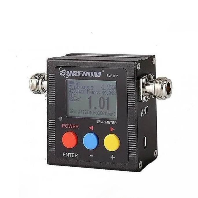 SURECOM SW-102 DIGITAL VHF UHF SWR 125-525MHZ POWER METER SW102 ORIGINAL DAN TERPERCAYA