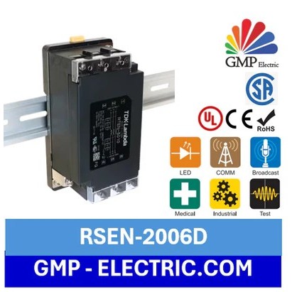 Noise Filter TDK Lambda RSEN-2006D 6A Din Rail