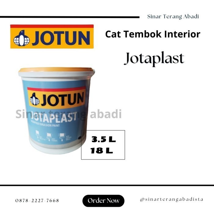 Cat Tembok Jotun Jotaplast BS A 18 Ltr 1001 0502-Y Egg White