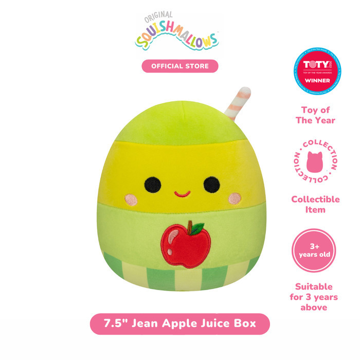 

SQUISHMALLOWS JEAN THE APPLE JUICE BOX 7.5 INCH - BONEKA JUS APEL