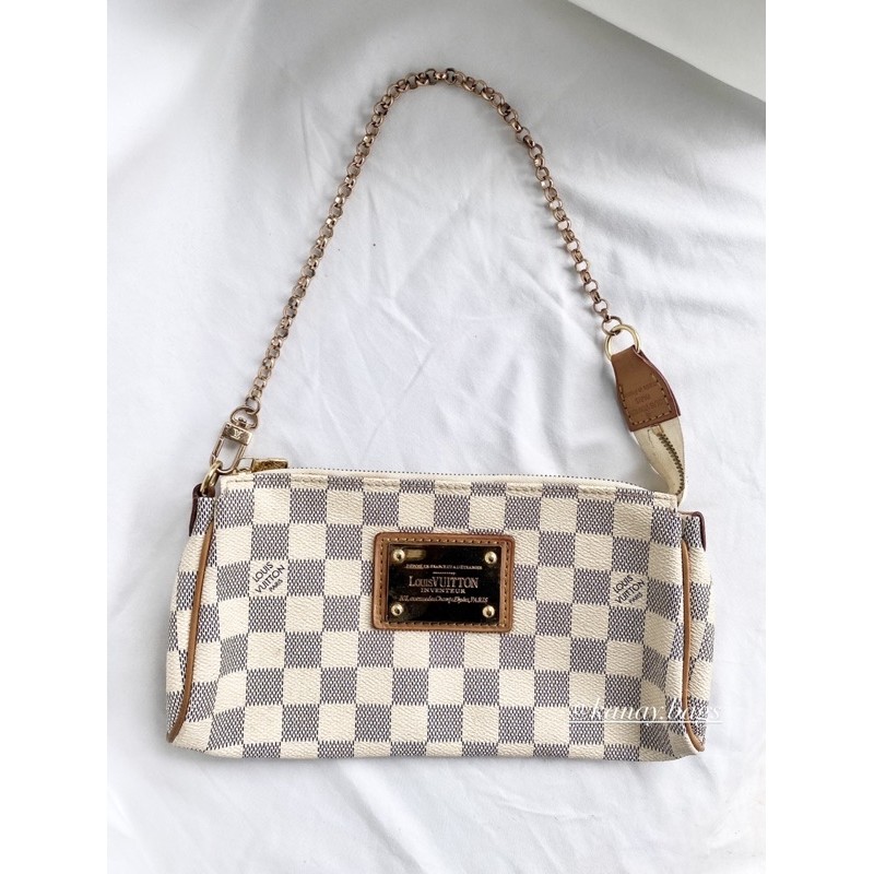 Louis vuitton lv damier azur eva white