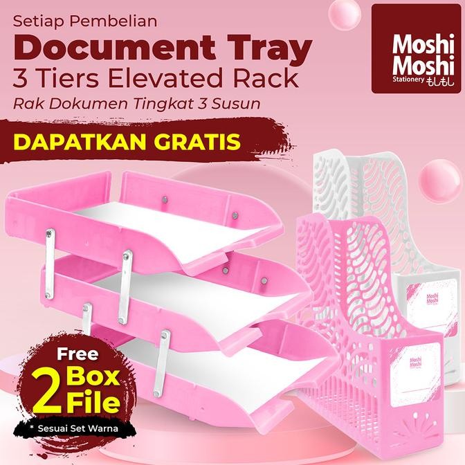 

PROMO Document Letter Tray Rak Susun Dokumen 3 Tingkat FREE 2 File Box