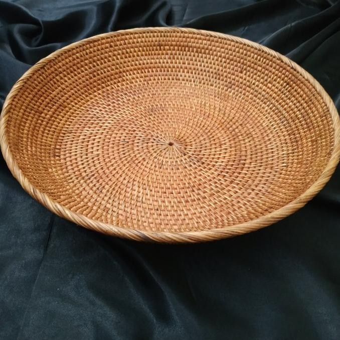 }}}}}}] Keranjang / Rotan / Tray / Serbaguna / Baki / Bulat Besar /Tempat Buah