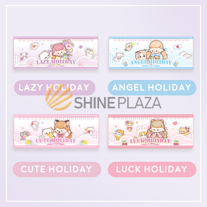 

BUKU TULIS CATATAN CHICHI CAT PARADISE SPIRAL WEEKLY PLANNER NOTEBOOK