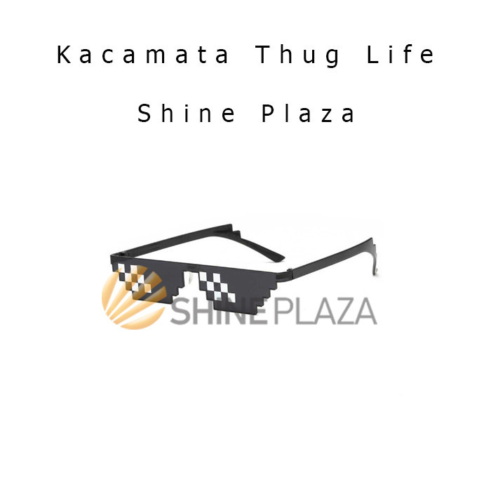 

KACAMATA HITAM THUG LIFE FASHION KACA MATA PRIA WANITA PIXEL MINECRAFT
