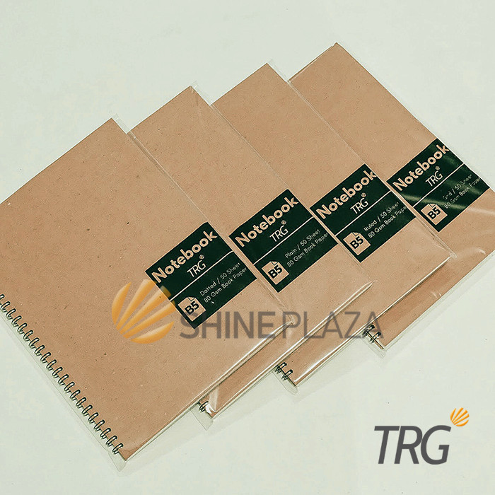 

BUKU NOTEBOOK B5 DOT GRID PLAIN RULED TRG - TRG KRAFT COVER SPIRAL NOT