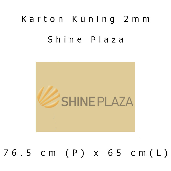 

KARTON KUNING YELLOW HARDBOARD NO. 30 - HARD BOARD PLANO TEBAL 2MM