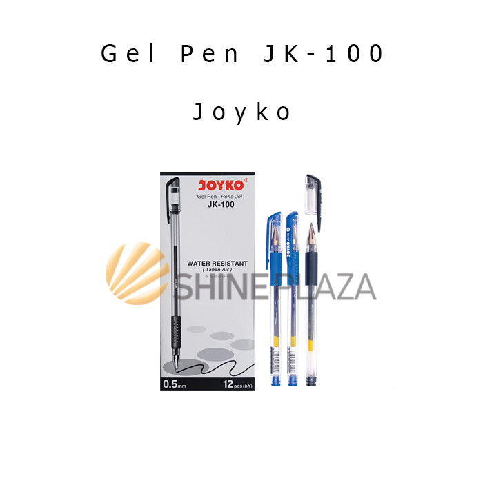 

PULPEN GEL JOYKO JK-100 0.5MM - BOLPEN PENA GEL HITAM BIRU 0,5 MM