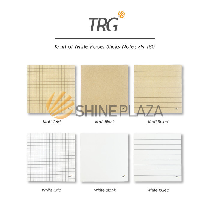 

TRG KRAFT OR WHITE PAPER MINI MEMOPAD SN-180 - KERTAS MEMO TEMPEL STICKY NOTES LUCU TRG