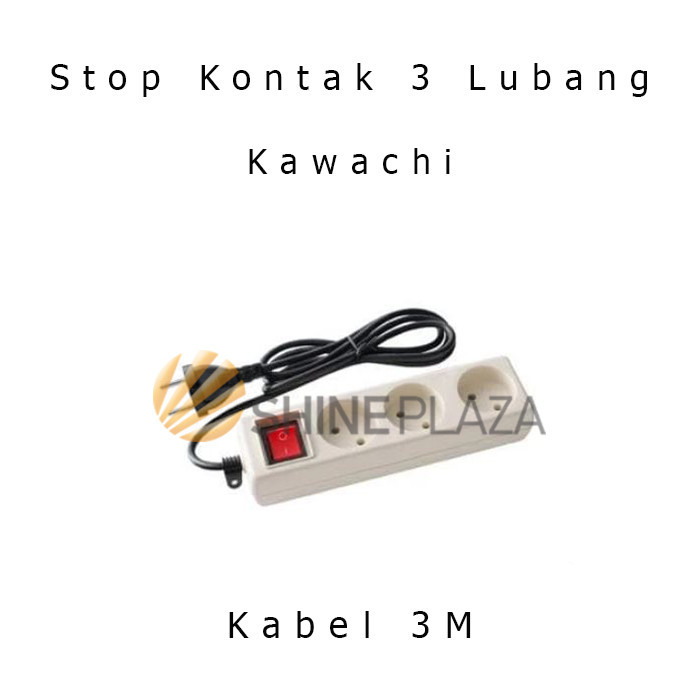 

STOP KONTAK 3 LUBANG KABEL 3M - STOPKONTAK ARDE SAKLAR ON OFF