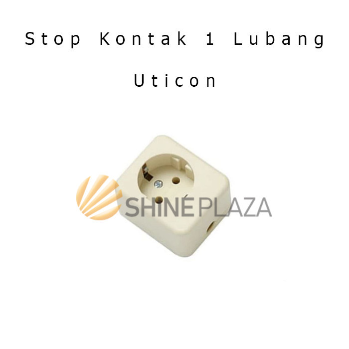 

STOP KONTAK UTICON 1 LUBANG - STOPKONTAK TERMINAL KUNINGAN UTICON