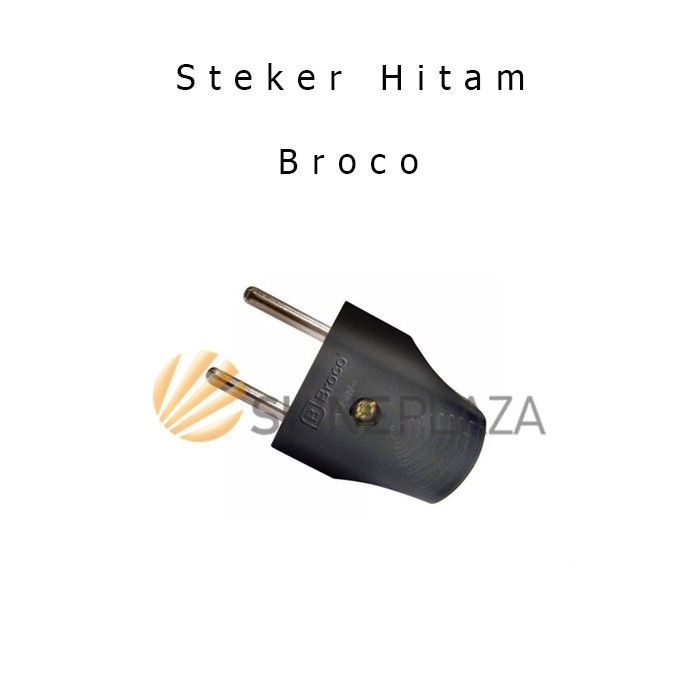 

STEKER HITAM GEPENG - COLOKAN STANDARD BROCO 344LN