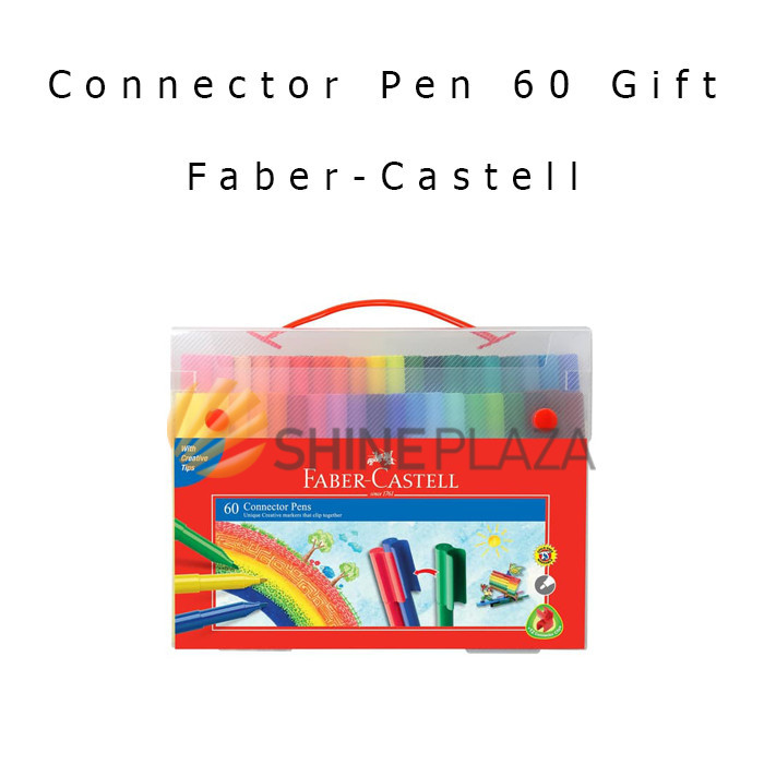 

CONNECTOR PEN MARKER 60 COLORS FABER-CASTELL - SPIDOL WARNA GIFT SET