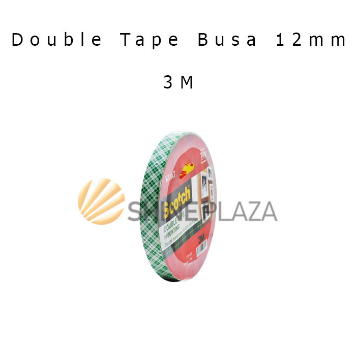 

DOUBLE SIDED MOUNTING TAPE SCOTCH 3M 12MM - DOUBLE FOAM TAPE BUSA 12 MM