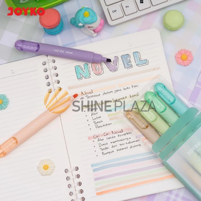 

HIGHLIGHTER SET SOFT PASTEL COLOR JOYKO HL-98 - PENANDA BERWARNA JOYKO