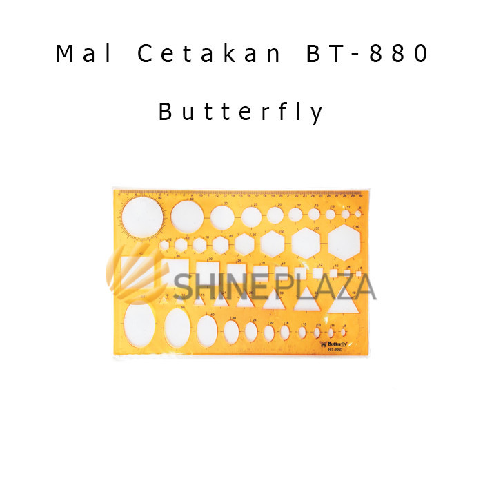 

MAL CETAKAN BENTUK BUTTERFLY BT-880 - PENGGARIS TEKNIK TEMPLATE MALL SABLON