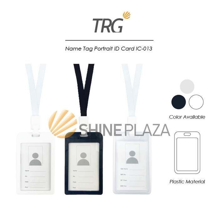 

TRG NAME TAG PORTRAIT ID CARD CLEAR LANYARD TRANSPARAN IC-013 - TANDA PENGENAL NAMA PLASTIK TRG