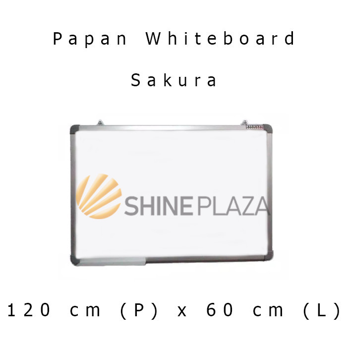 

PAPAN TULIS WHITEBOARD SAKURA 60 X 120 - WHITE BOARD MAGNET GANTUNG