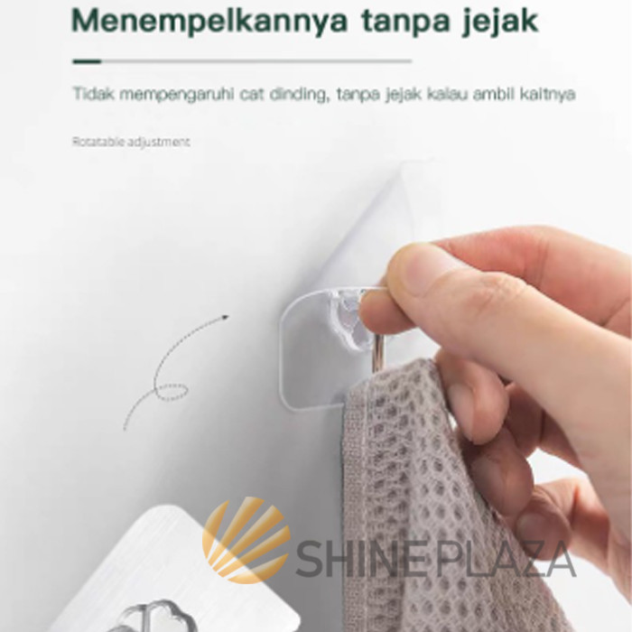 

GANTUNGAN BAJU TAS HANDUK SERBAGUNA - KAIT TRANSPARAN LENGKET PRAKTIS