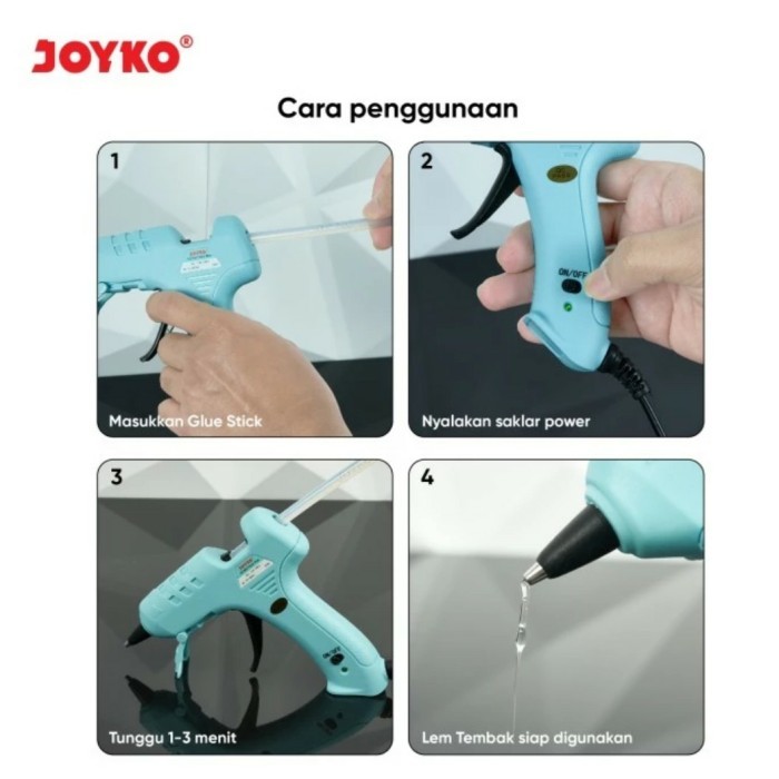 

GLUE GUN / LEM TEMBAK JOYKO WARNA PASTEL (GG-853)