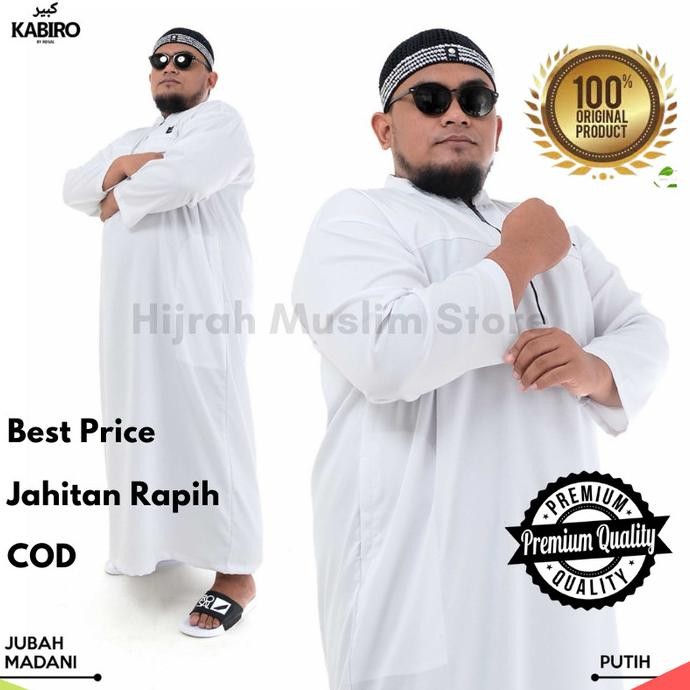 Murah  Baju Gamis Jubah Pria Katun Haramain Big Size Jumbo Pria Cod Original