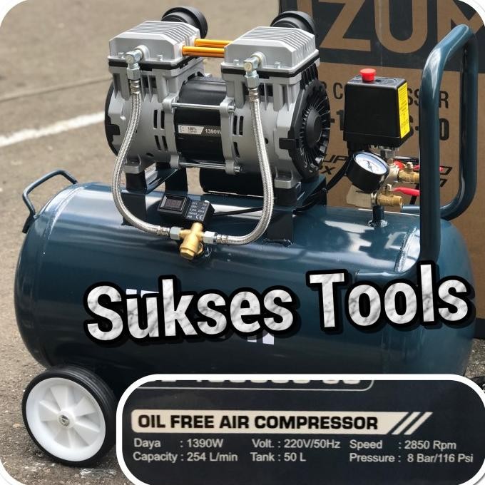 Izumi Artix HS 1390 HS1390 50 Kompressor Oilless Silent 1.75 HP 50 L