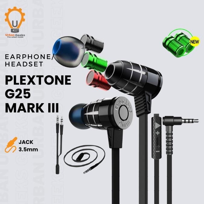 Plextone G25 Gaming Earphone Noise Canceling Stereo Headset Original