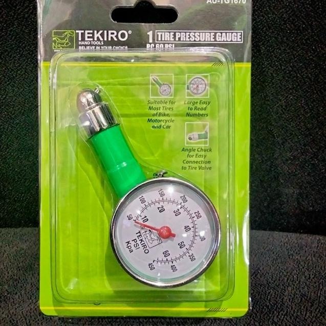 FREE ONGKIR ALAT CEK PENGUKUR TEKANAN ANGIN BAN MOBIL MOTOR SEPEDA TEKIRO ORIGINAL BISA COD