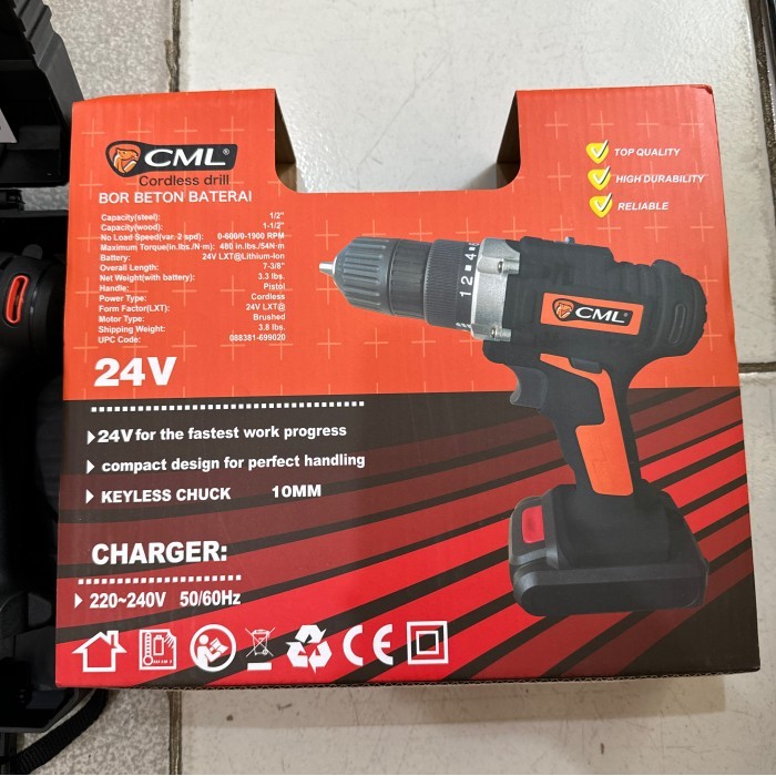 Mesin Bor Cordless CAMEL 24V / Mesin Bor Charge