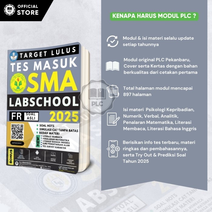 HOT SALE Buku Persiapan Tes Sma Labschool Buku Sma Labschool Terupdate 2025 New 100% Original