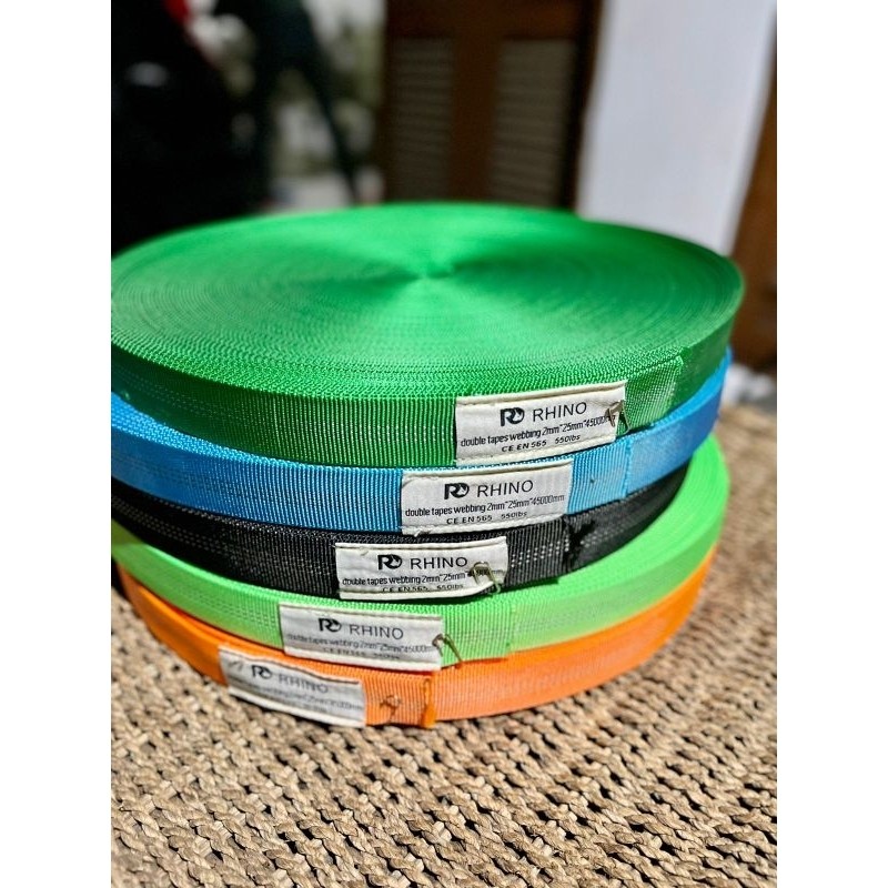 webbing tubular rhino webbing double import dan webbing tubular lokal
