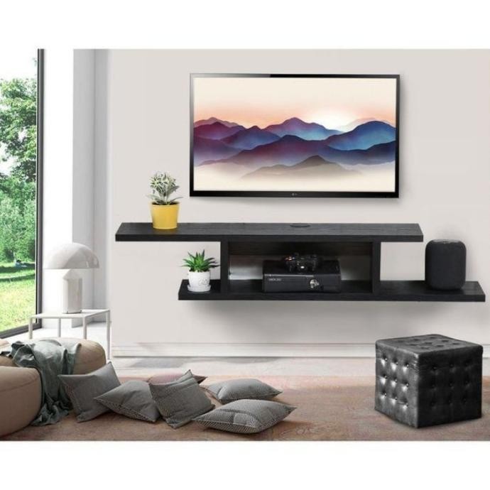 Meja Tv Minimalis Rak Tv Rak Ambalan Gantung Rak Dinding Minimalis