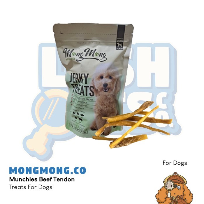 PROMO MongMong.Co Munchies Beef Tendon Dog Treats