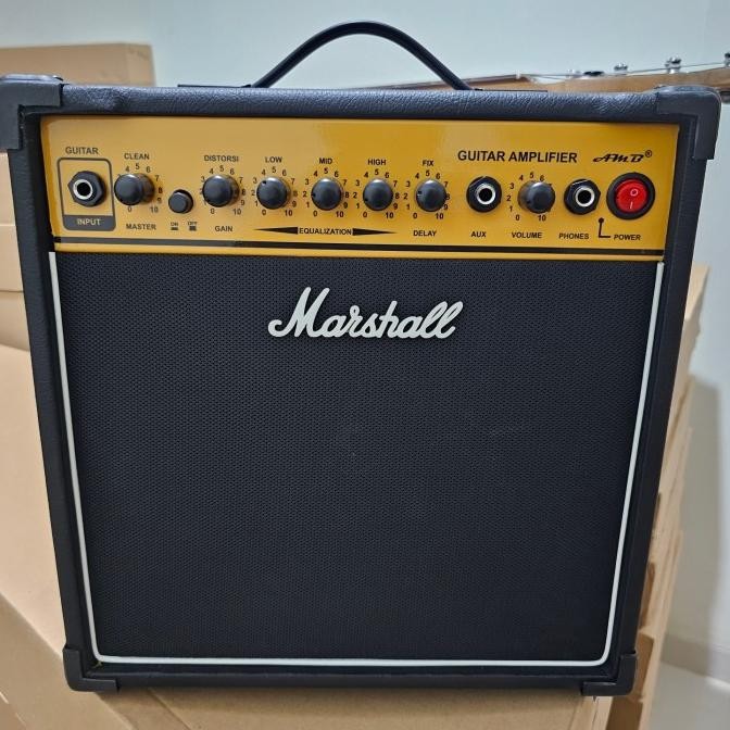 Ampli gitar elektrik efek distorsi dan delay mantap