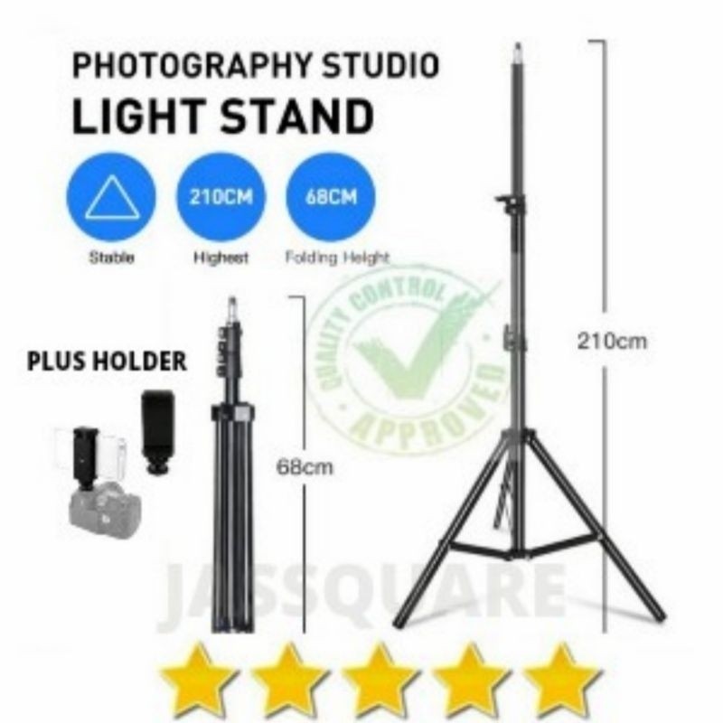 TERBARU Tripod Handphone Tripod Kamera Handphone Besi 2Meter Bahan Kokoh