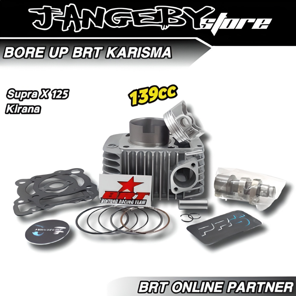 Paket Bore Up BRT Karisma Supra X 125 Kirana Cast Iron