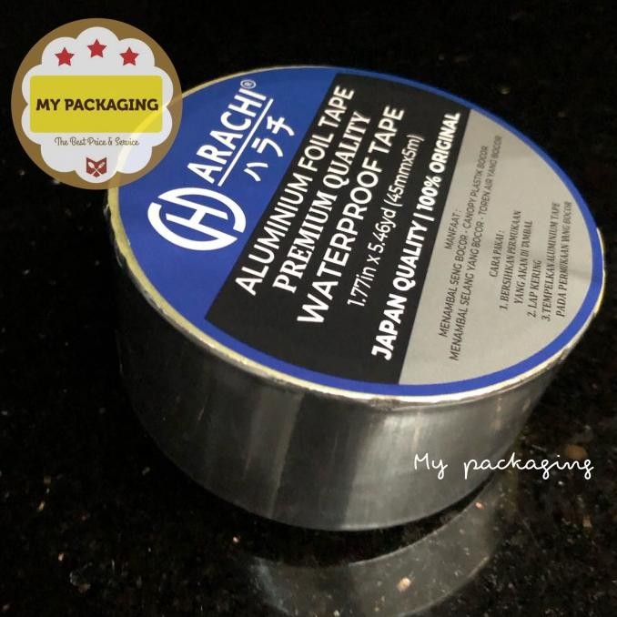 

;&;&;&;&] Lakban Aluminium Foil Tape Waterproof anti bocor - 45mmx5m