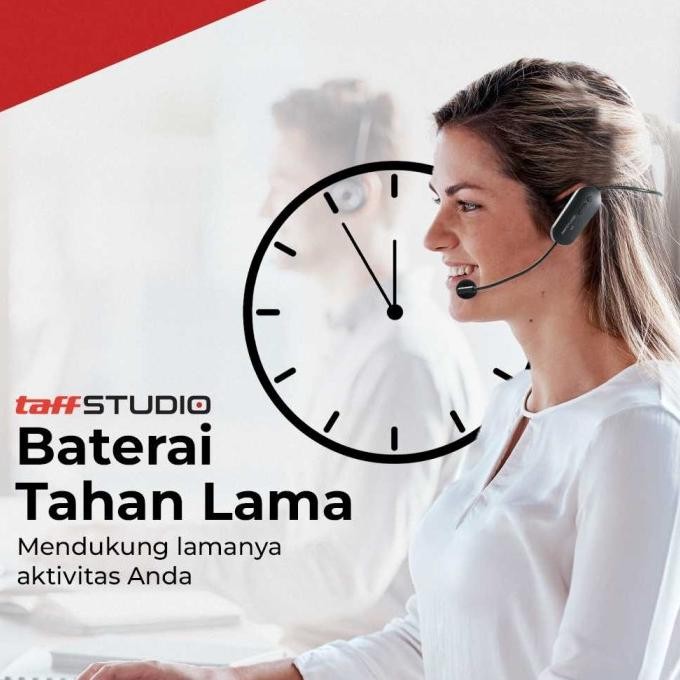 Mic Wireless 2.4G Bluetooth Microphone Bando Call Center Rechargeable