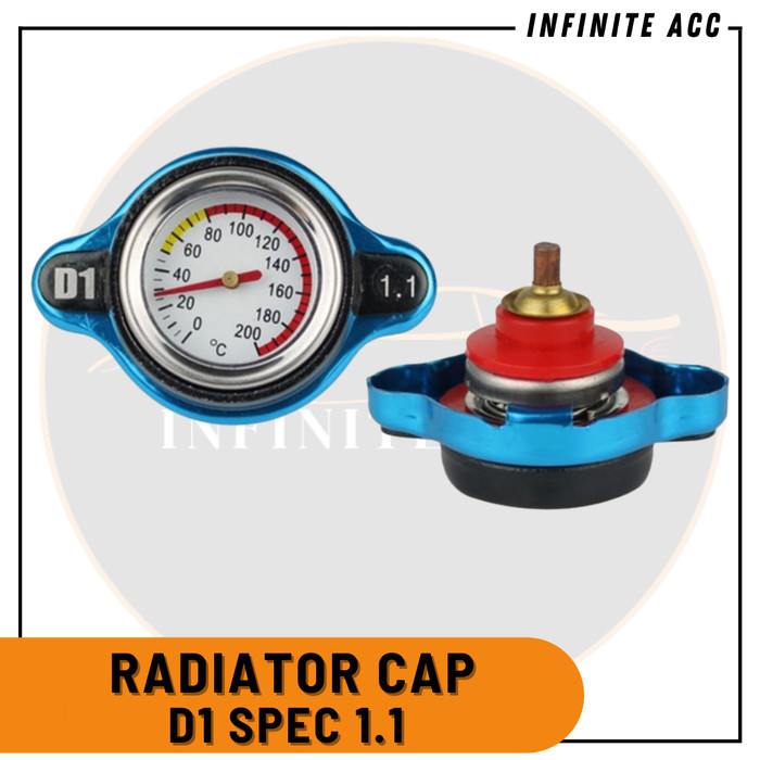 Tutup Radiator D1 Spec 1.1 Radiator Cap Thermo Gauges Aksesoris mobil