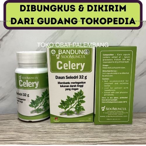 

SIDOMUNCUL CELERY 30 KAPSUL SELEDRI SIDO MUNCUL DARAH TINGGI apigenin