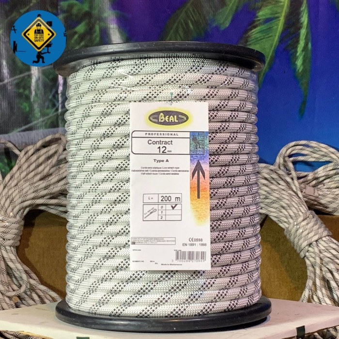 TERLARIS Tali Karmantel 12mm X 200 Meter Beal Statis / Tali Karmantel Beal / Tali Karmantel Murah