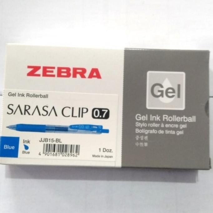 

Produk Baru!! pulpen Ballpoint pen Zebra Sarasa Clip Gel 0,7 Biru harga satu lusin