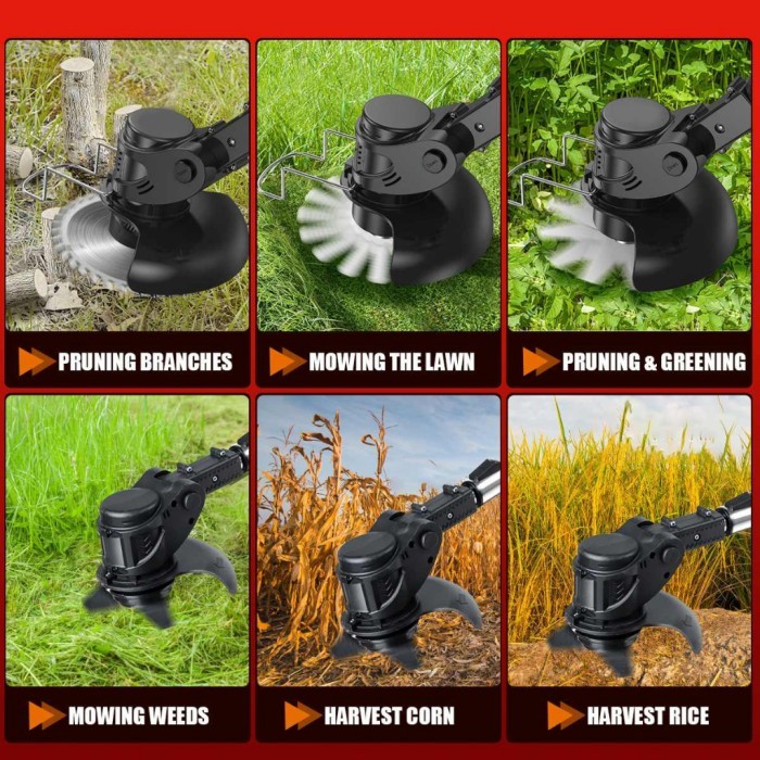 Mesin Potong Rumput Batrai Mesin Pemotong Rumput Listrik Pemotong Rumput Elektrik Cordless Lawn