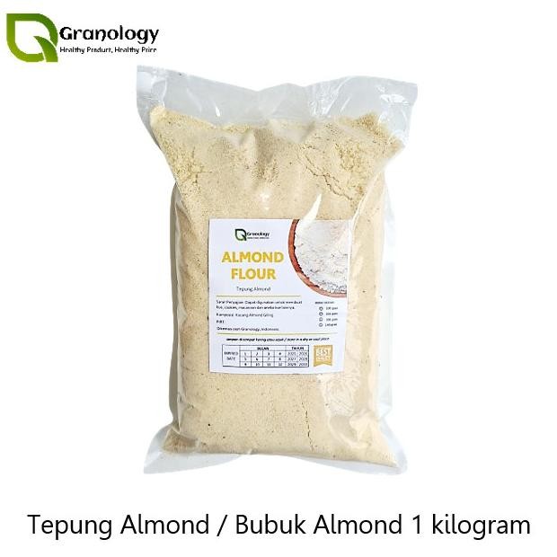 

tepung almond / almond bubuk / almond flour (1 kilogram) by granology termurah