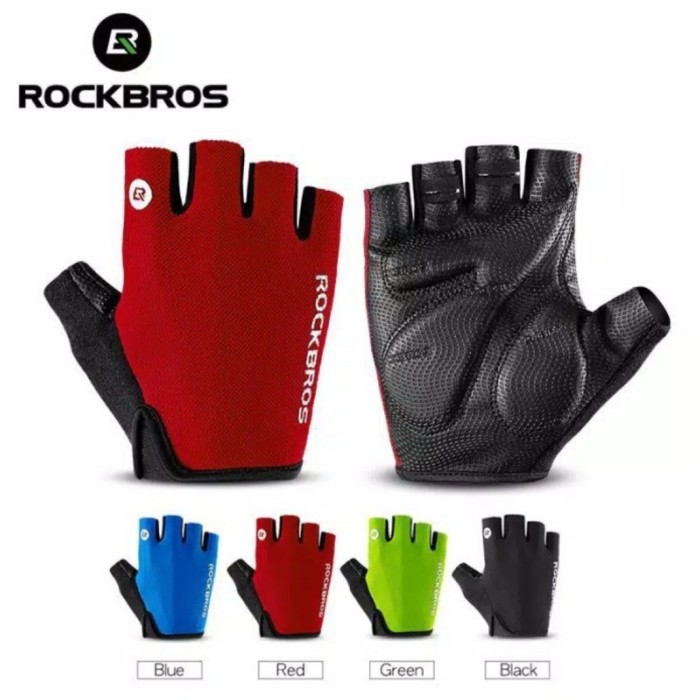 Rockbros Sarung Tangan Sepeda Sponge- Rockbros S106 Gloves Half Finger