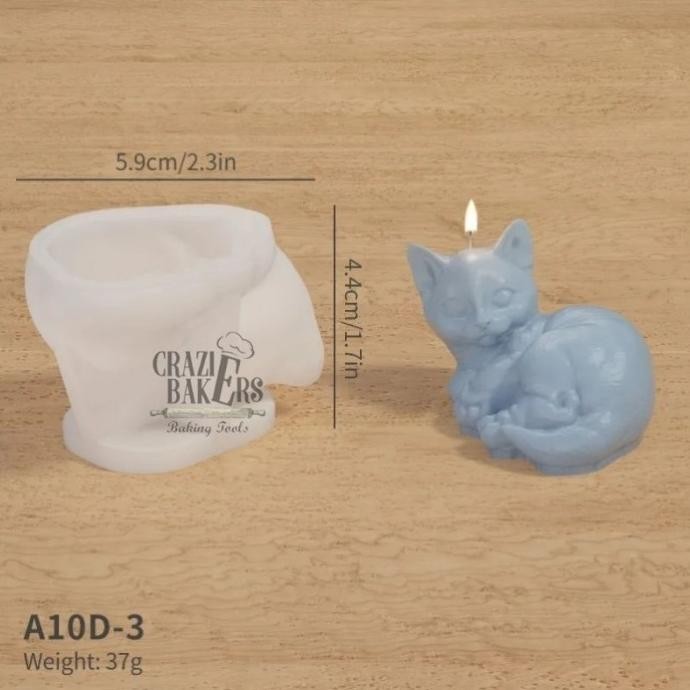 

Promo Cetakan Silikon Candle 3D Mini Cute Pet Cat Kucing Kecil 3D DIY Mold COD