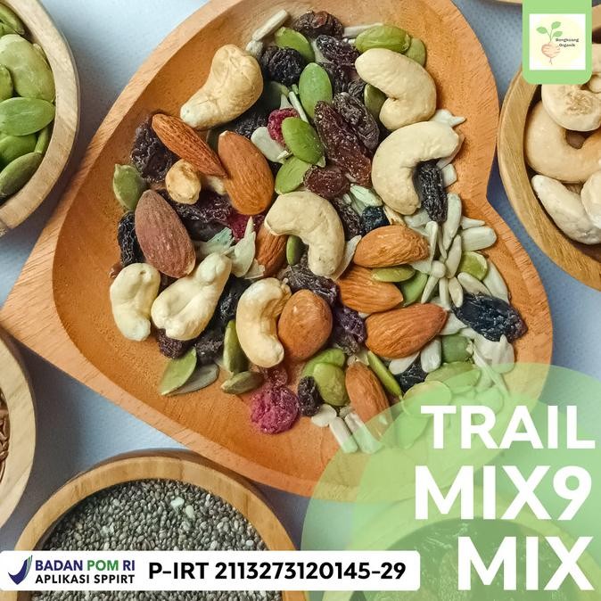 

trail mix 1kg - almond, cranberry, pumpkin seed, cashew, raisin termurah