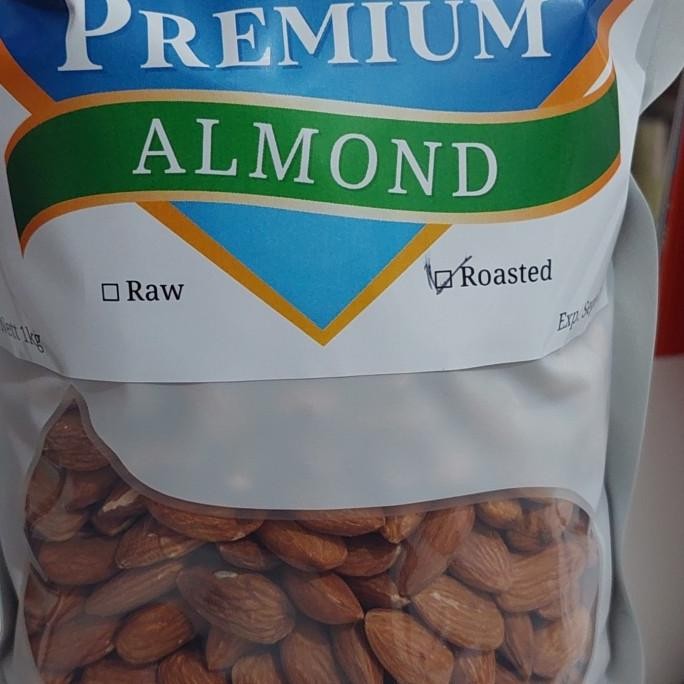 

premium roasted california almond panggang 1kg termurah