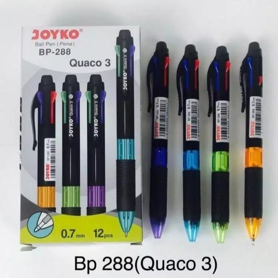

Produk Baru!! Pulpen 4 Warna Joyko BP-288 Quaco 3 0.7 mm (Harga 1 Lusin)