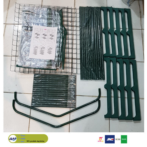 GREENHOUSE RUMAH KACA PORTABLE KNOCK DOWN TRANSPARAN 4 LAYER